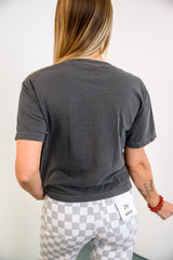 Smile It's Baseball Season Cropped Tee