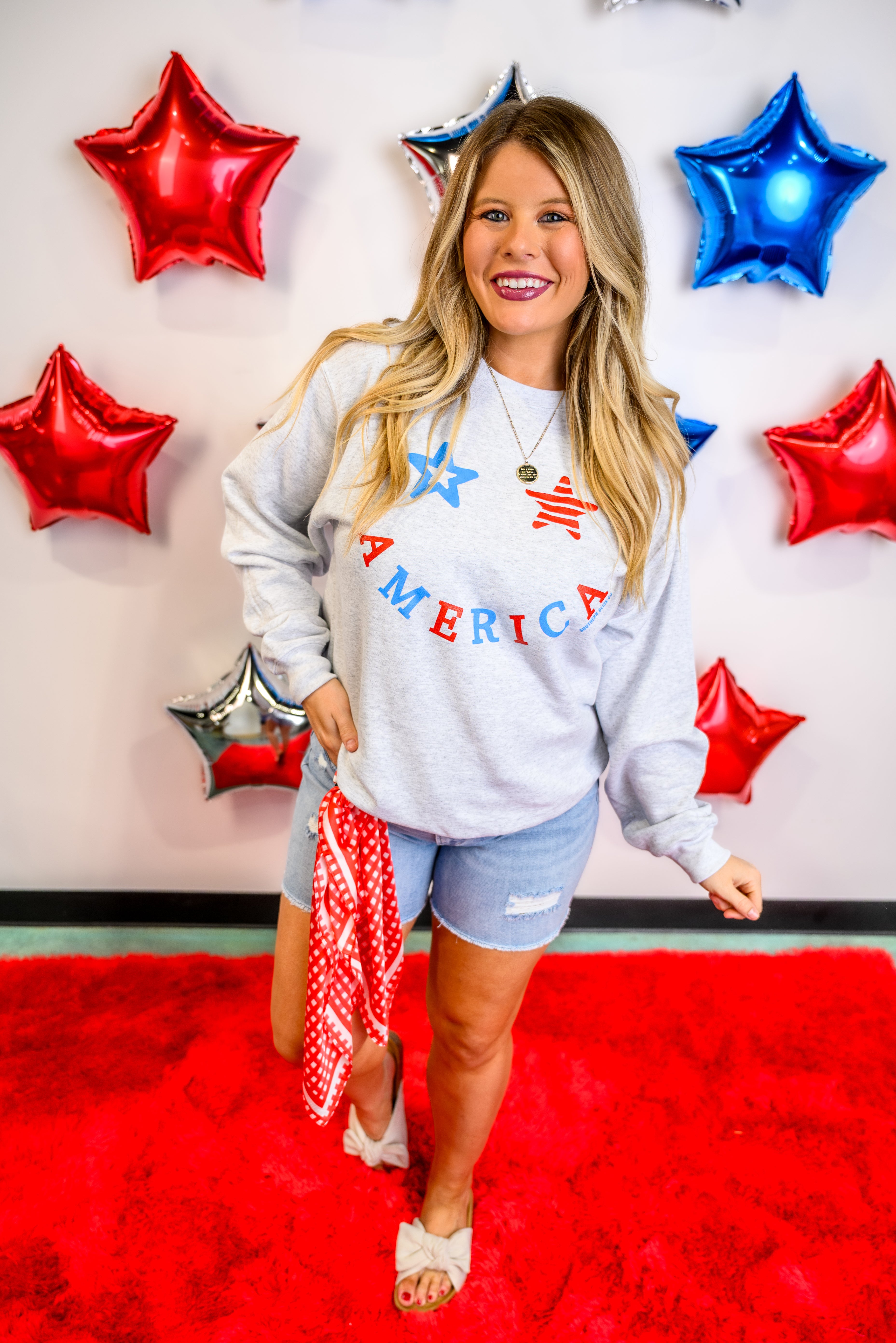 Smiley America Sweatshirt *Final Sale*