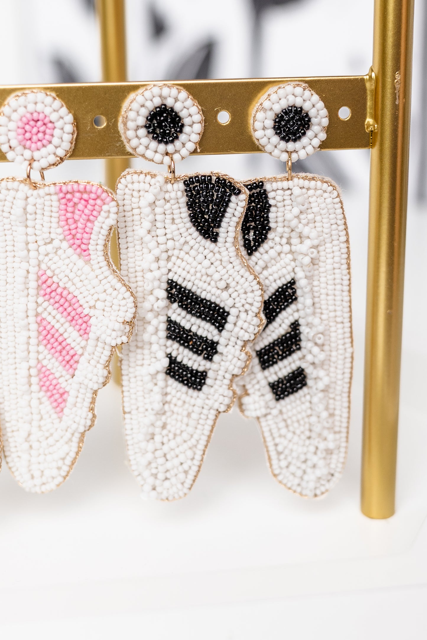Sneakers Seed Bead Earrings