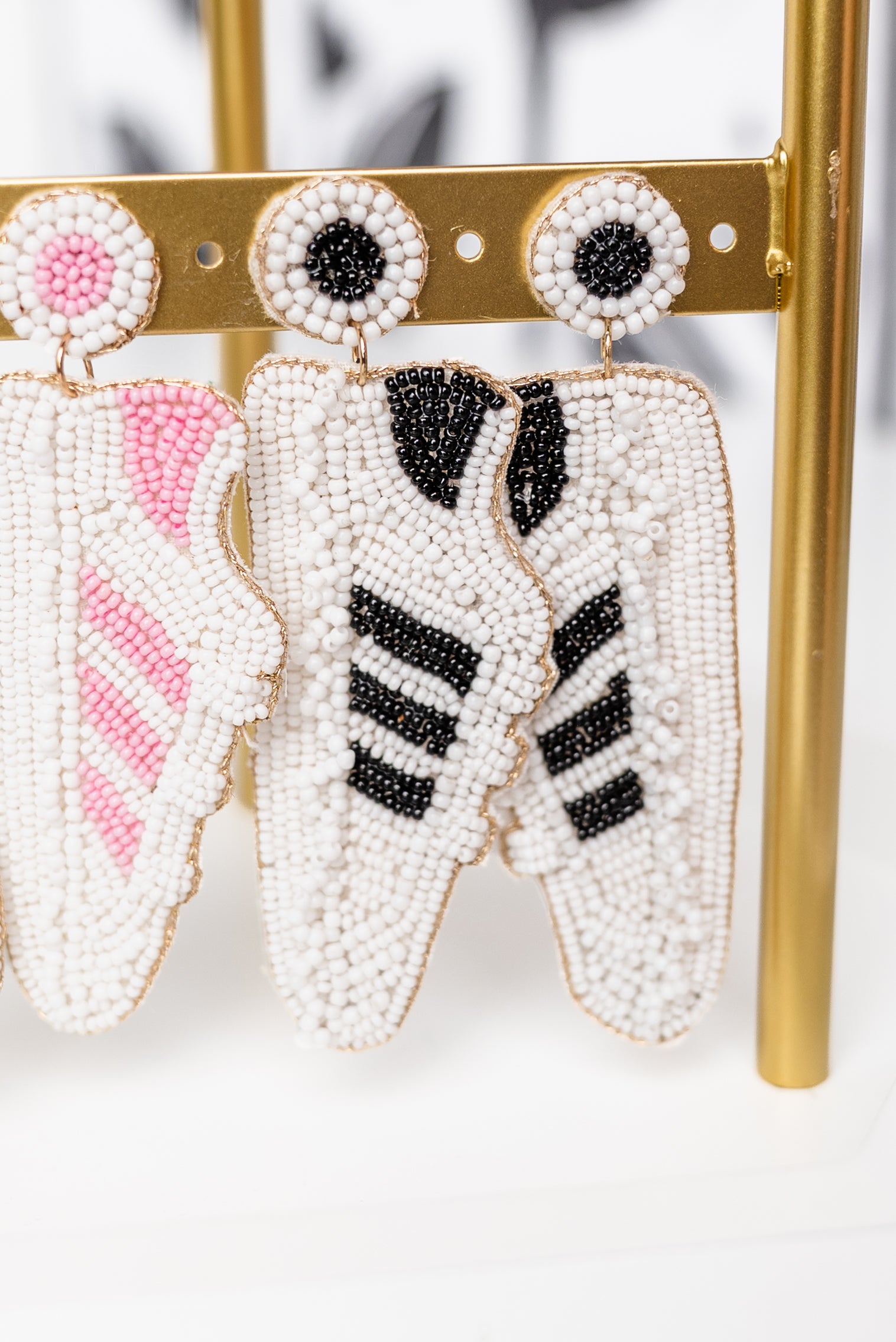Sneakers Seed Bead Earrings