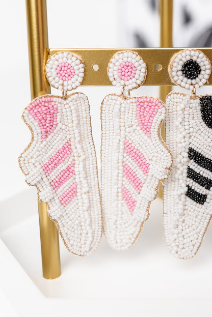 Sneakers Seed Bead Earrings
