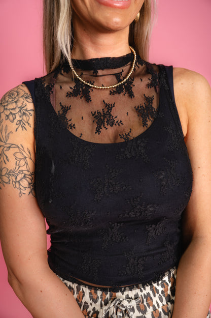 Soft Focus Top - Black - EOS Final Sale