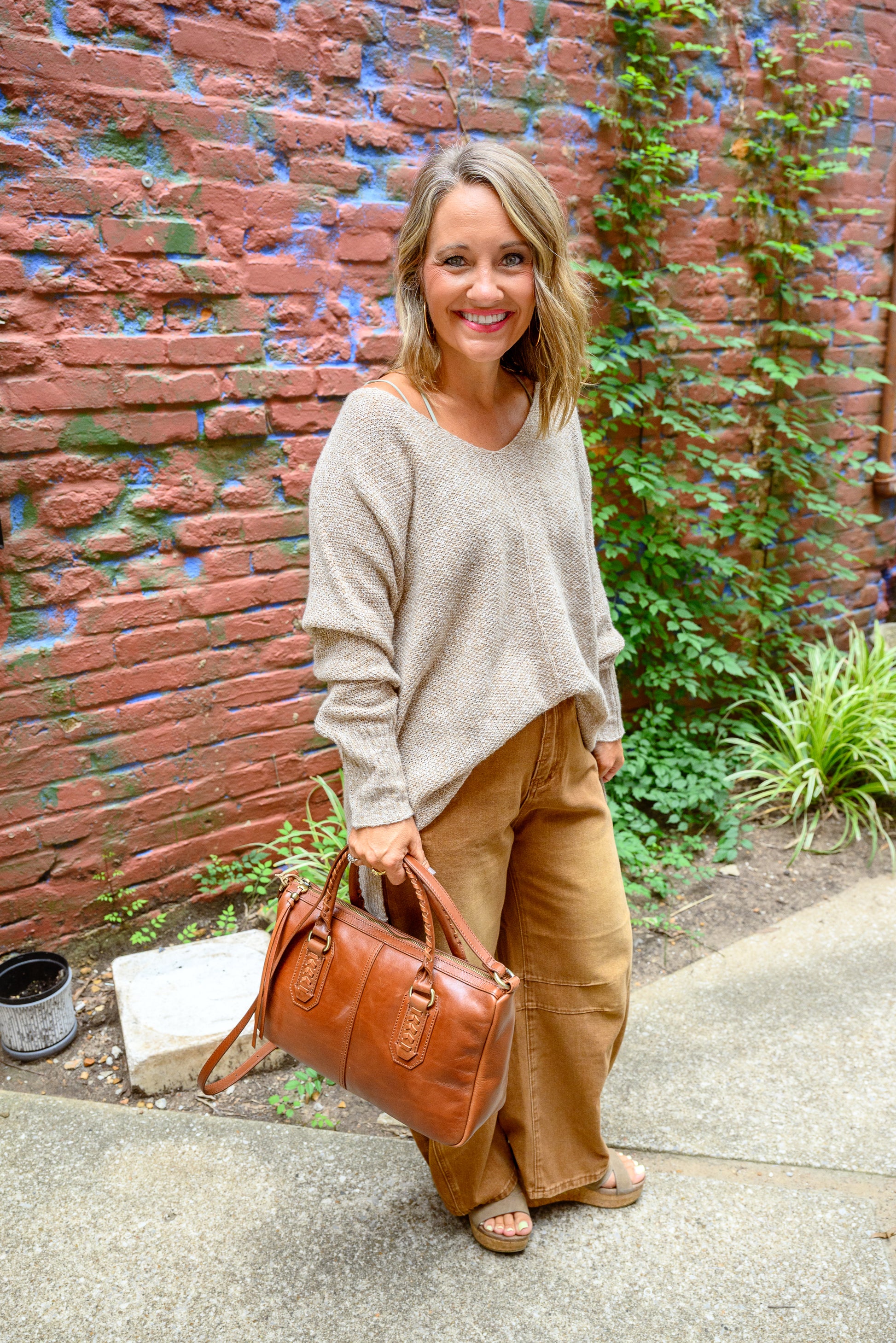 Soft Lightweight Loose Fit Textured Pullover Sweater