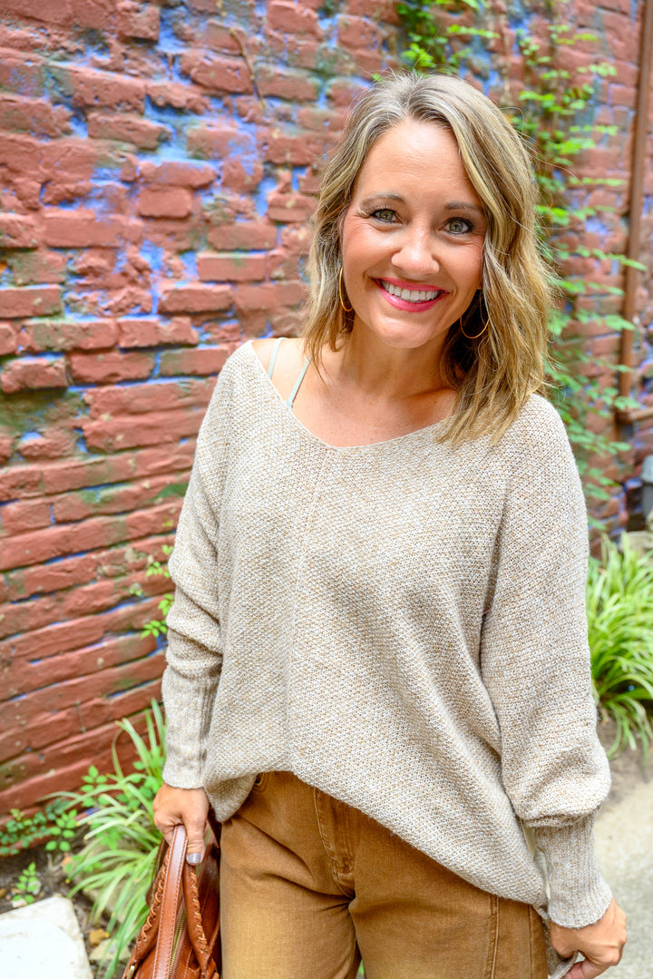 Soft Lightweight Loose Fit Textured Pullover Sweater