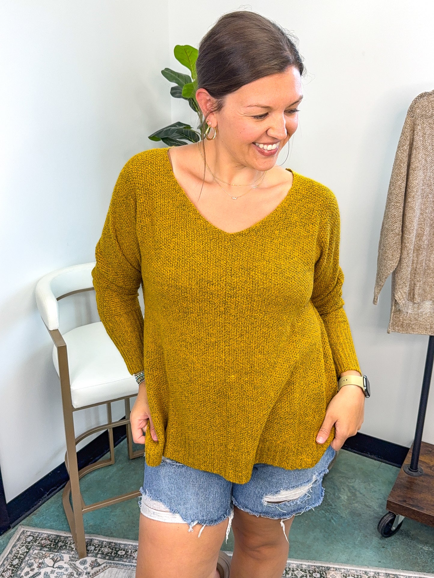 Soft Lightweight Loose Fit Textured Pullover Sweater