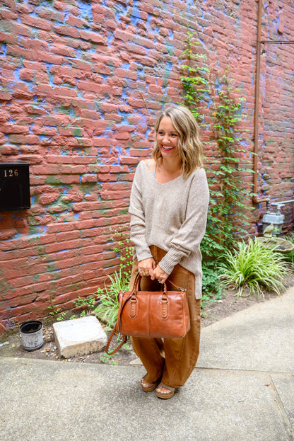 Soft Lightweight Loose Fit Textured Pullover Sweater