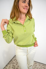 Soft Line Henley Sweatshirt