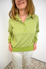 Soft Line Henley Sweatshirt