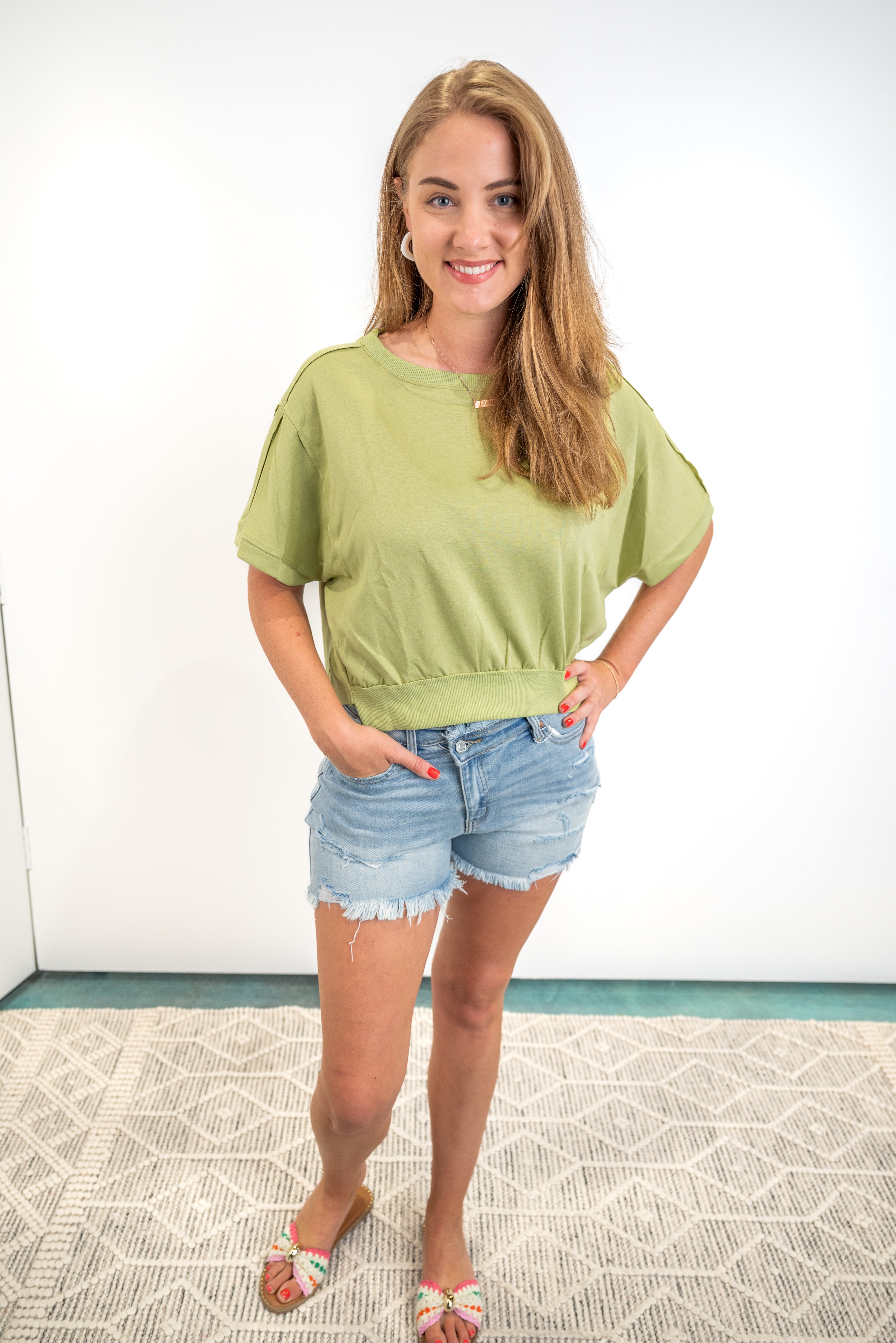 Soft Motion Top - Tea Green