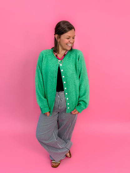 Softline Signature Button Front Knit Cardigan
