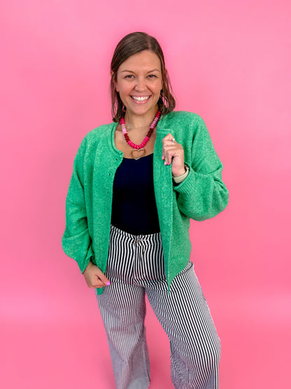 Softline Signature Button Front Knit Cardigan