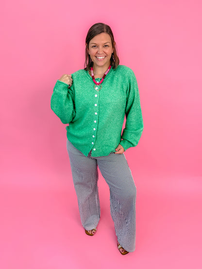 Softline Signature Button Front Knit Cardigan