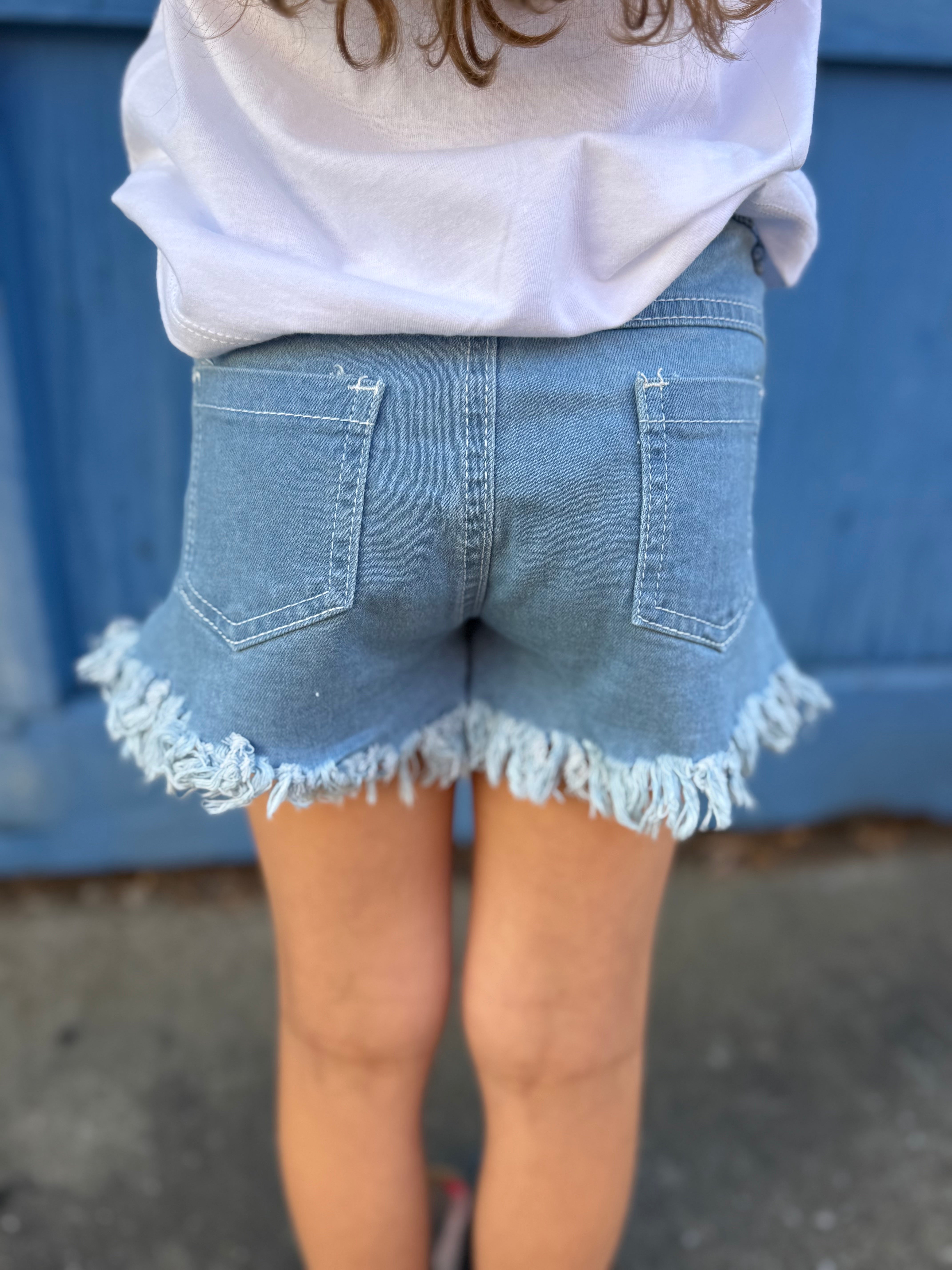 Sparkle & Stripes Denim Shorts | FINAL SALE