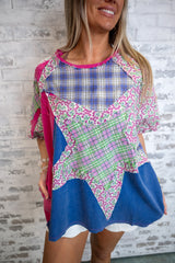 Star Patch Color Block Tee