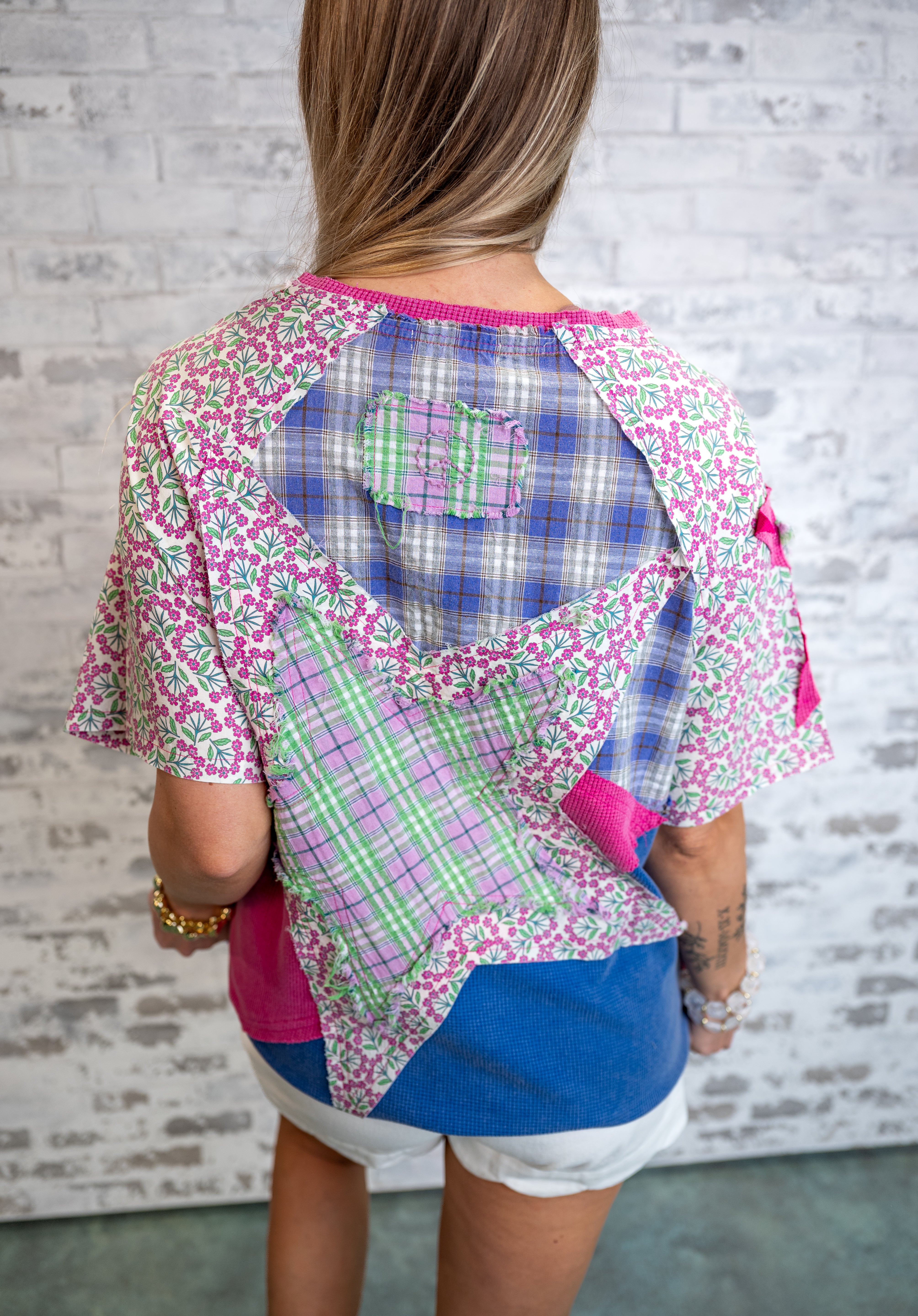 Star Patch Color Block Tee