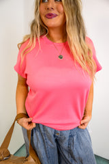 Street Drift Crew Top - Taffy Pink