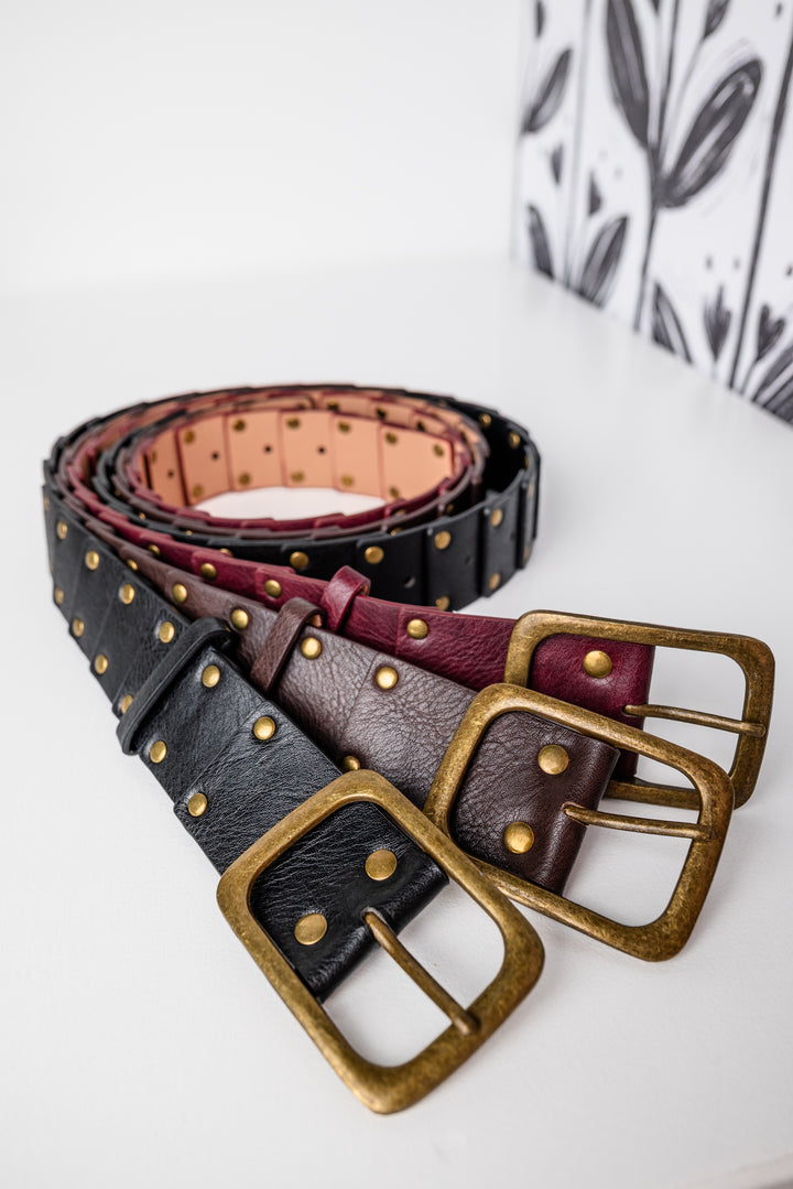 Stud Accent Linked Hip Belt