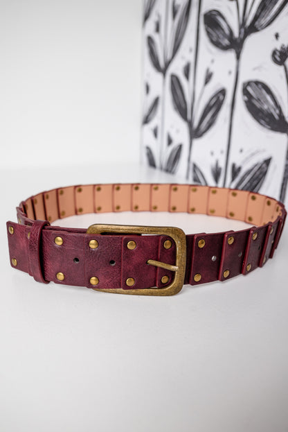 Stud Accent Linked Hip Belt