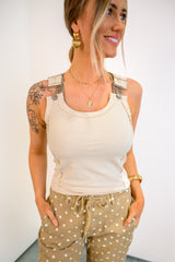 Style Statement Tank Top - Oatmeal
