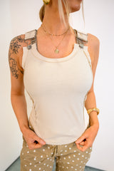 Style Statement Tank Top - Oatmeal