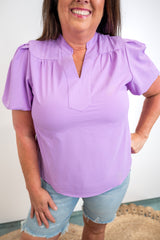 Sunny Poise Puff Top