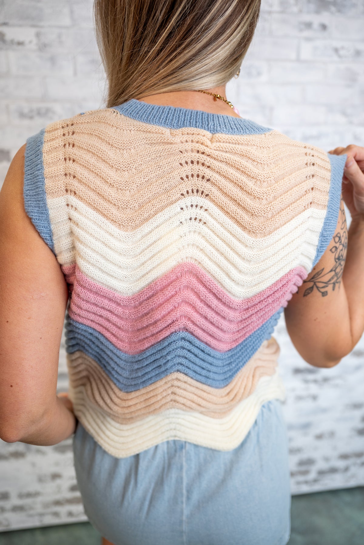 Sunset Wave Knit Tank - EOS Final Sale