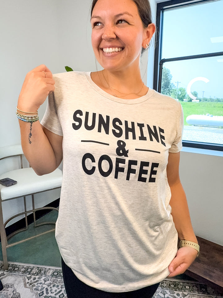 Sunshine & Coffee Relaxed Everyday Tee