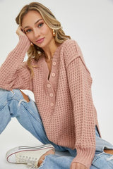 Blush Knit Sweater - Mauve FINAL SALE