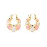 Blushing Petal Drop Earrings