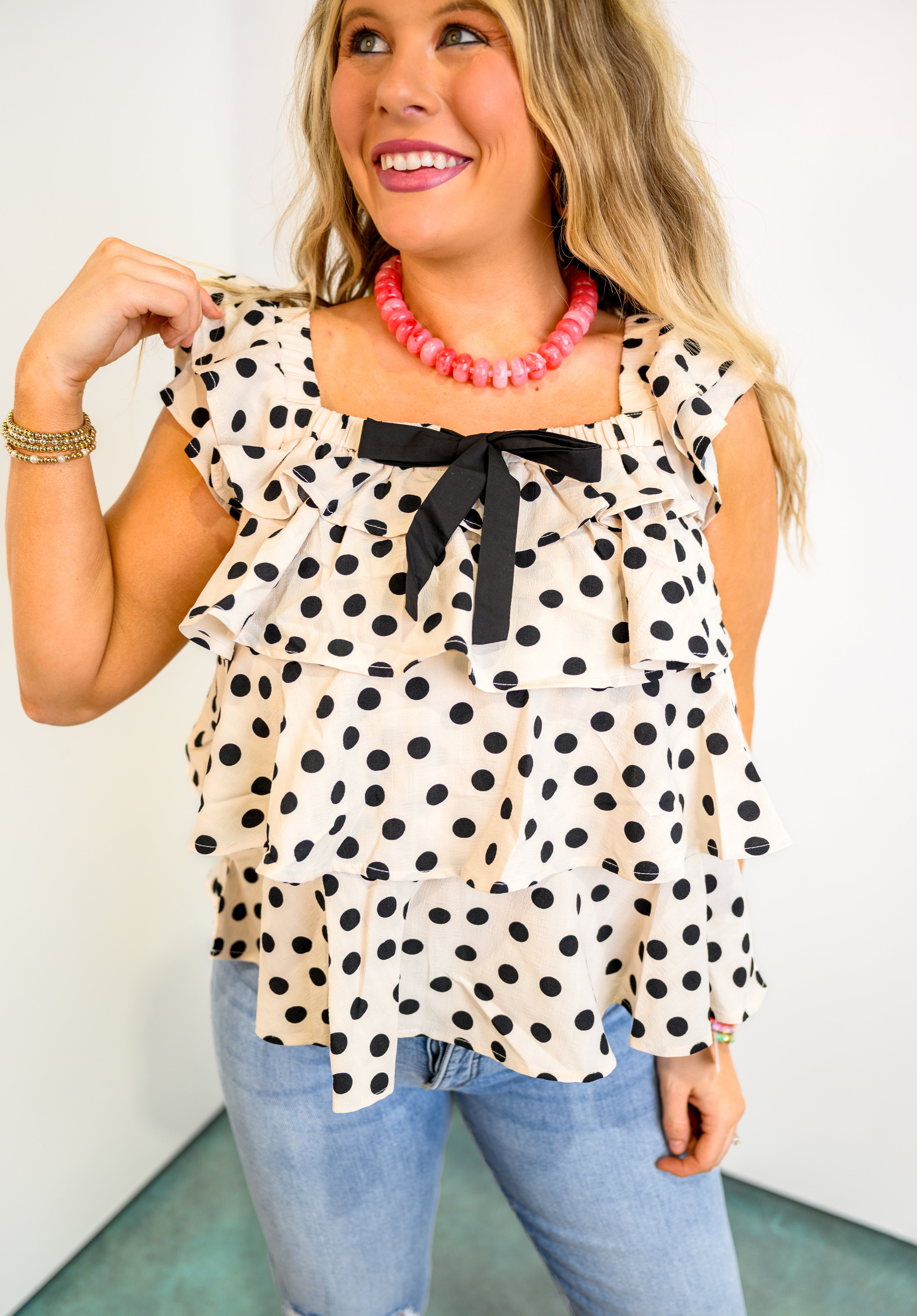 Sweet Peony Bow Top *Final Sale*
