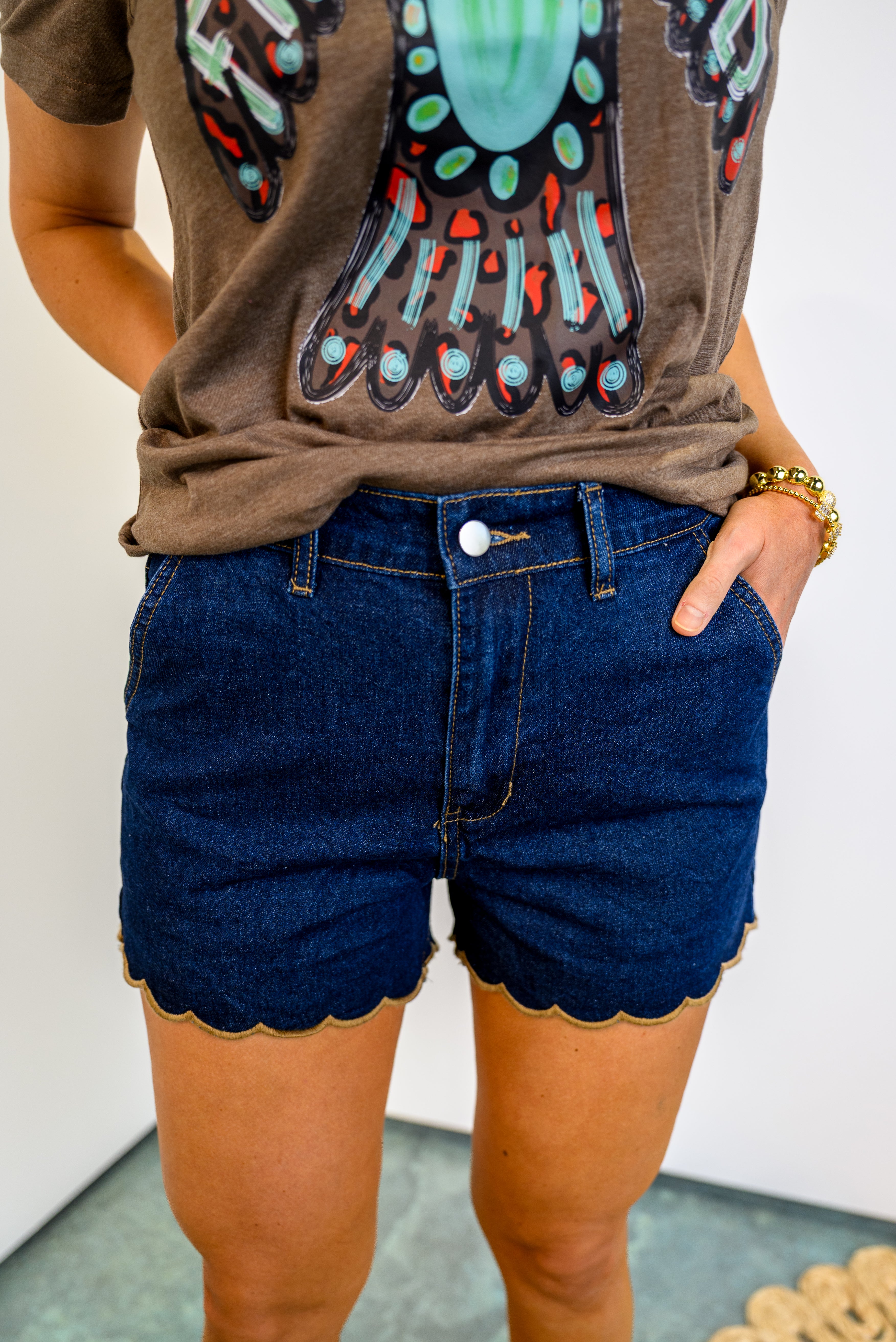 Sweet Stitch Denim Shorts *Final Sale*