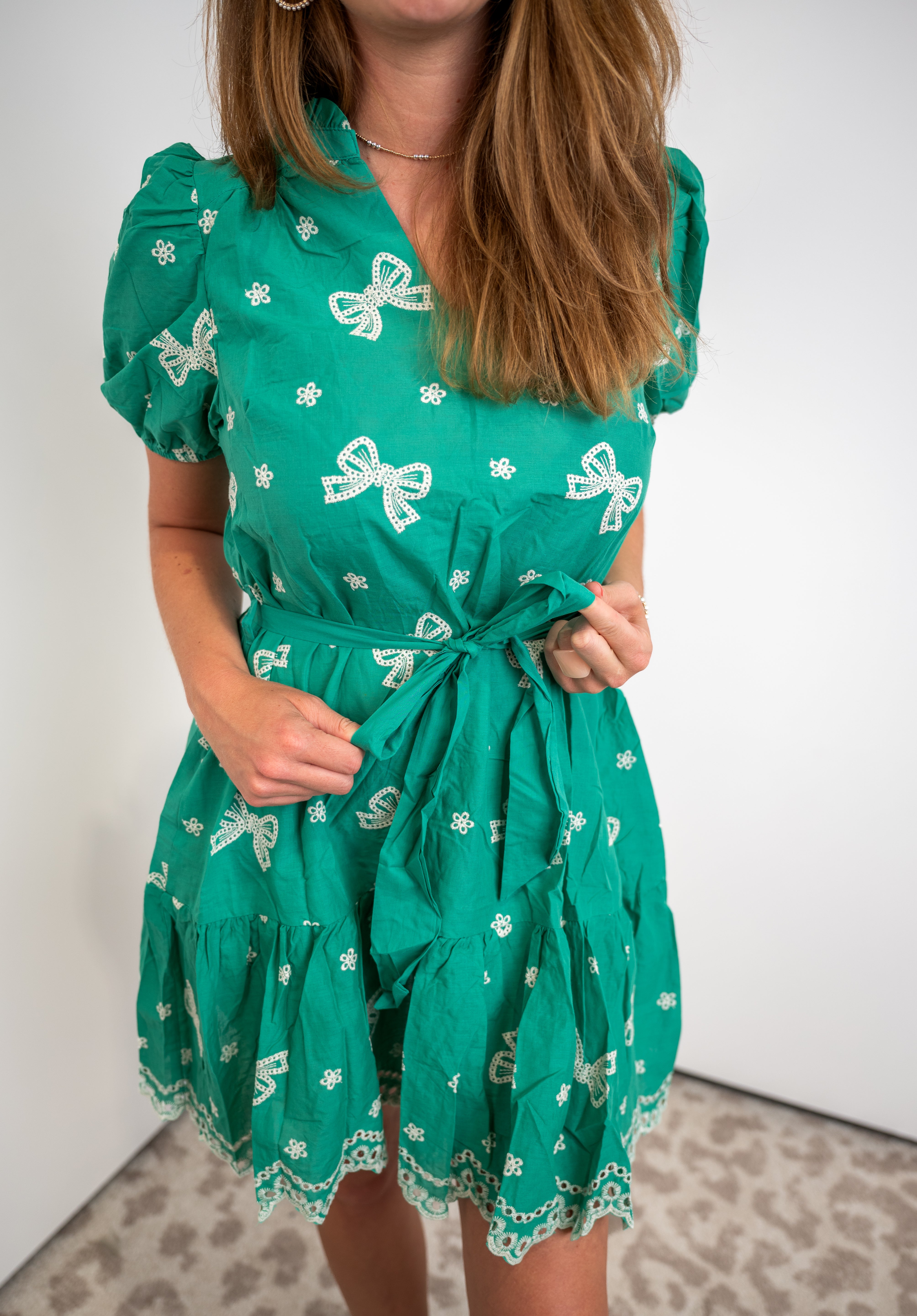 Sweetheart Eyelet Dress