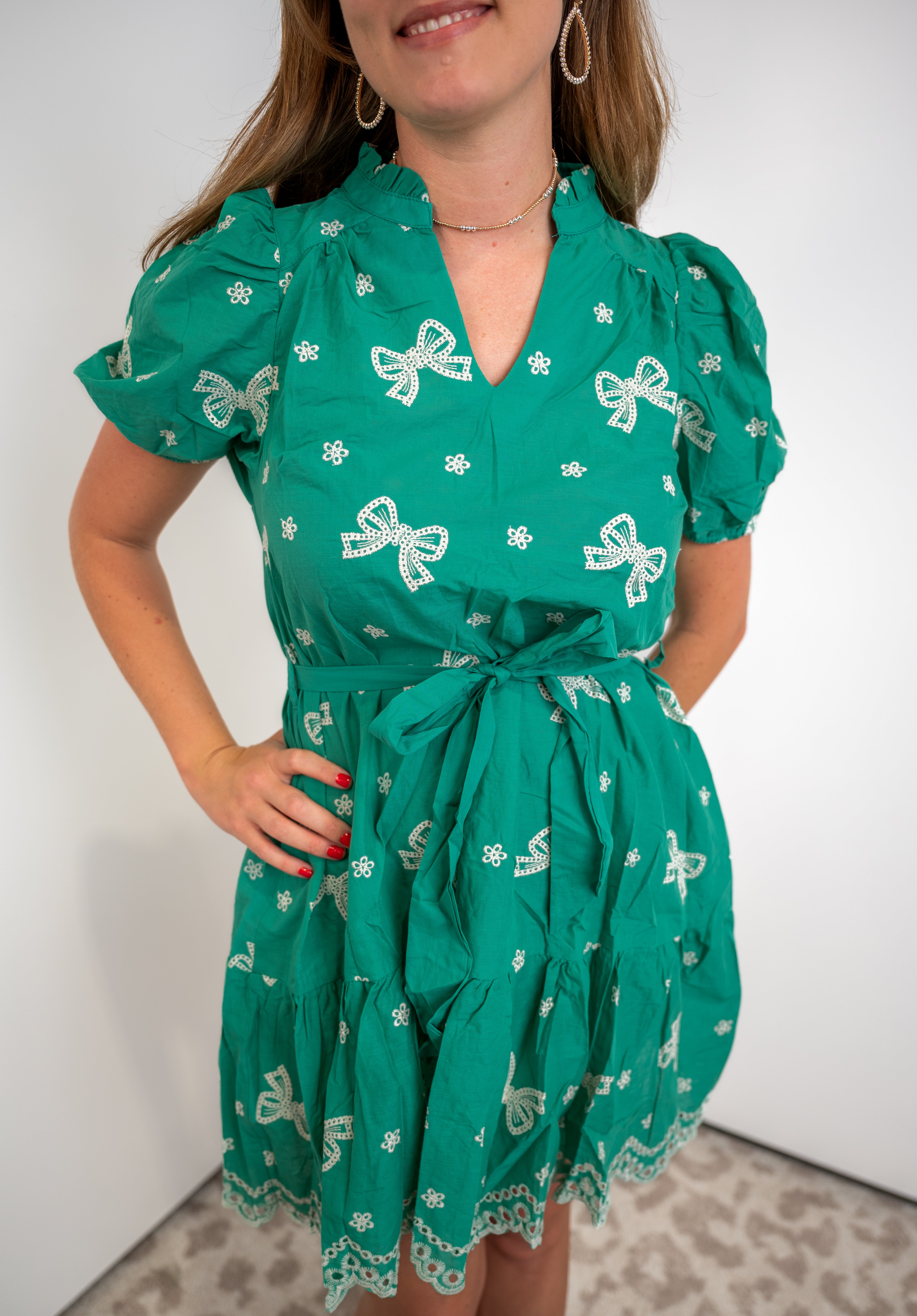 Sweetheart Eyelet Dress