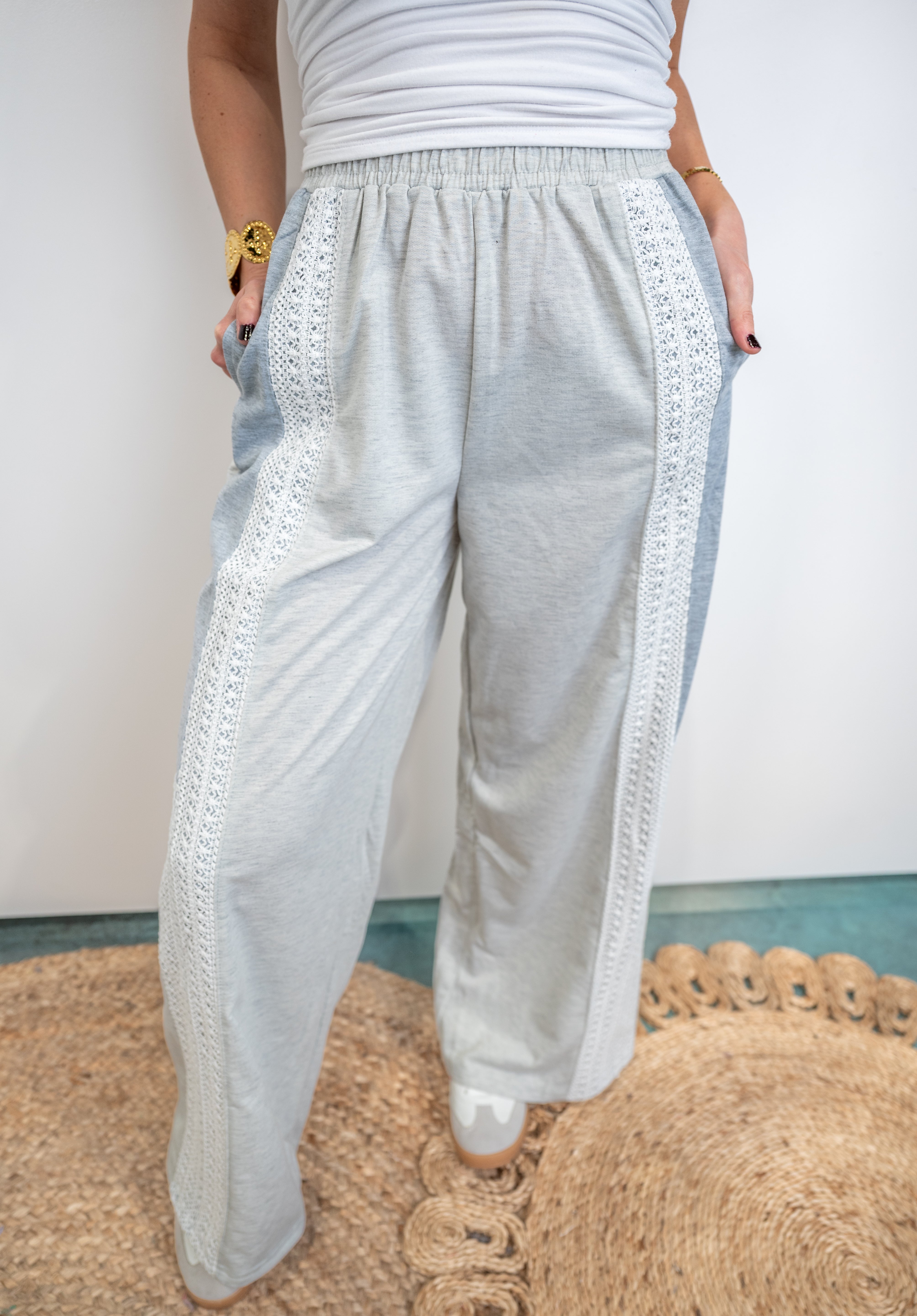 Terry Lace Flow Pants