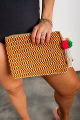 Timeless Timber Bead Bag - Camel