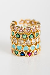 Treasure Jewel Heart Glow Ring