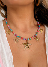 Treasure Jewels Down by the Sea Beaded Necklace