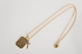 Treasure Jewels Psalm 20:4 Gold Necklace