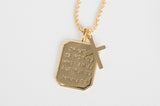 Treasure Jewels Romans 8:31 Gold Necklace