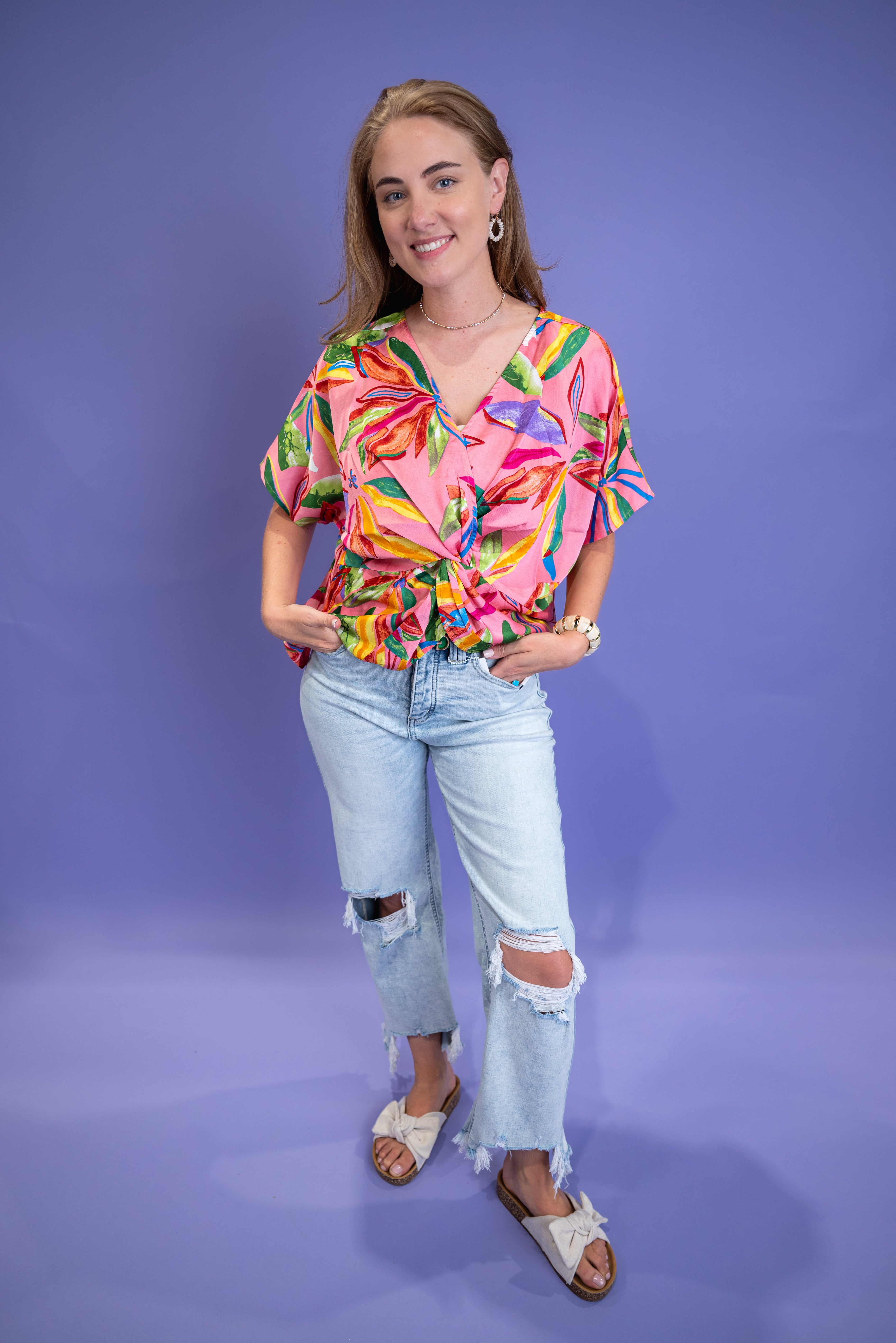 Tropical Twist Blouse DOORBUSTER