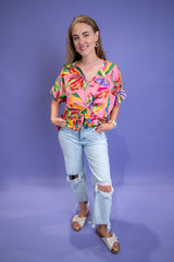 Tropical Twist Blouse DOORBUSTER