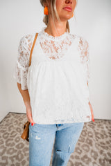 Twirl & Lace Top