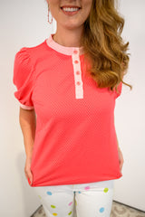 Twist & Dot Henley Top