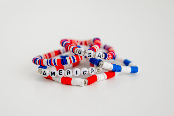 USA America Bracelet Stack | DOORBUSTER | FINAL SALE