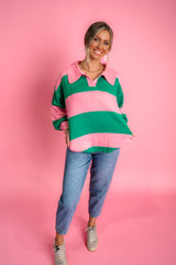 Urban Breeze Oversized Sweater - Pink