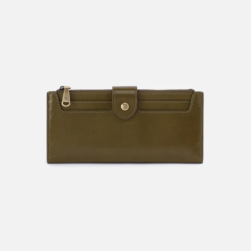 HOBO Dunn Continental Wallet - Olive Veil