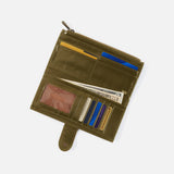 HOBO Dunn Continental Wallet - Olive Veil