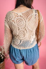 Vintage Lace Crochet Top