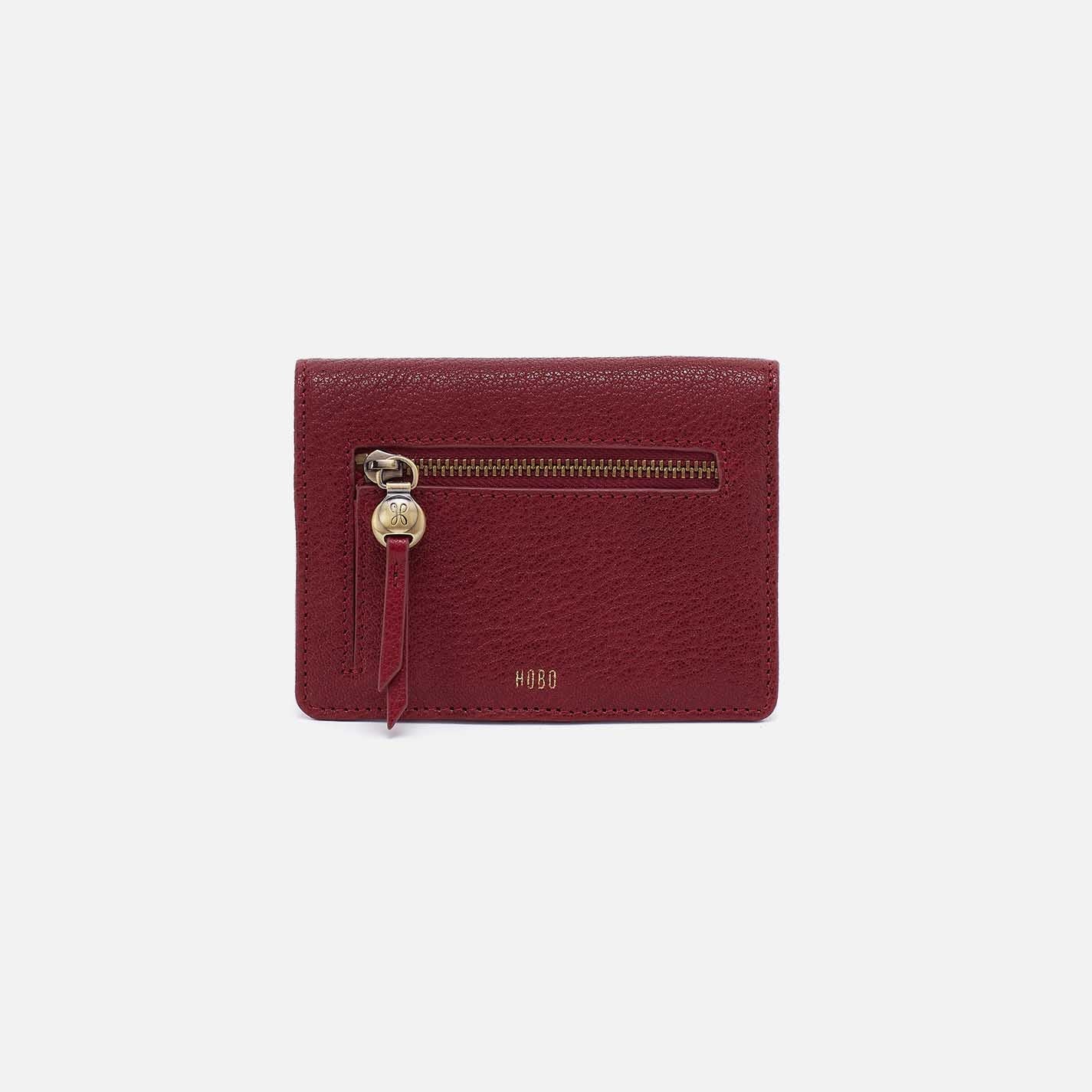 HOBO Hutton Small Wallet - Red Dahlia
