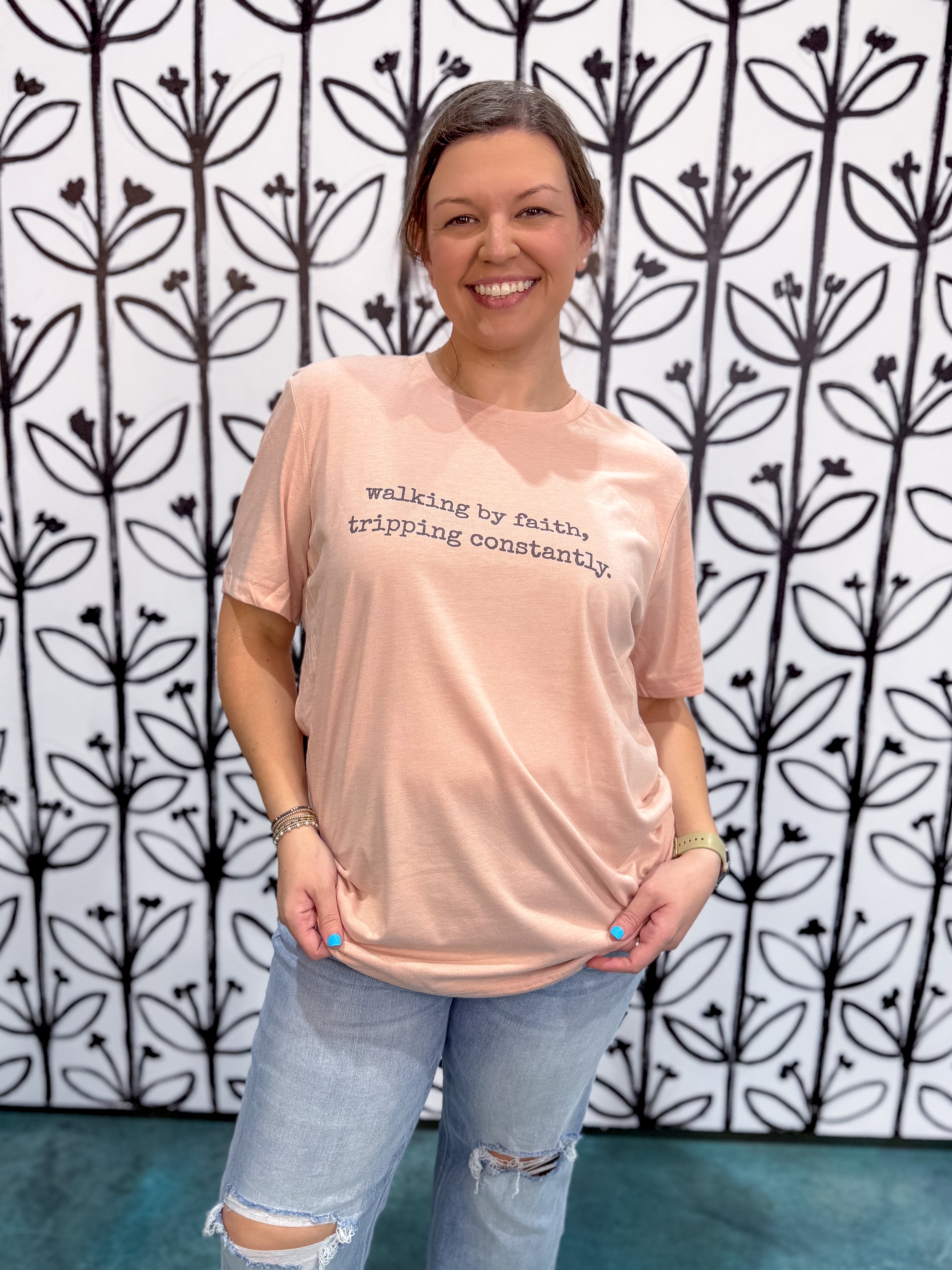 Walking By Faith Graphic Tee